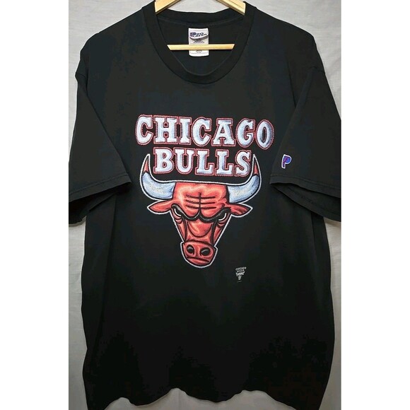 Pro-player Other - Vintage Chicago Bulls Lg Head, T-Shirt Pro Player, Made In The USA, Sz XXL Black